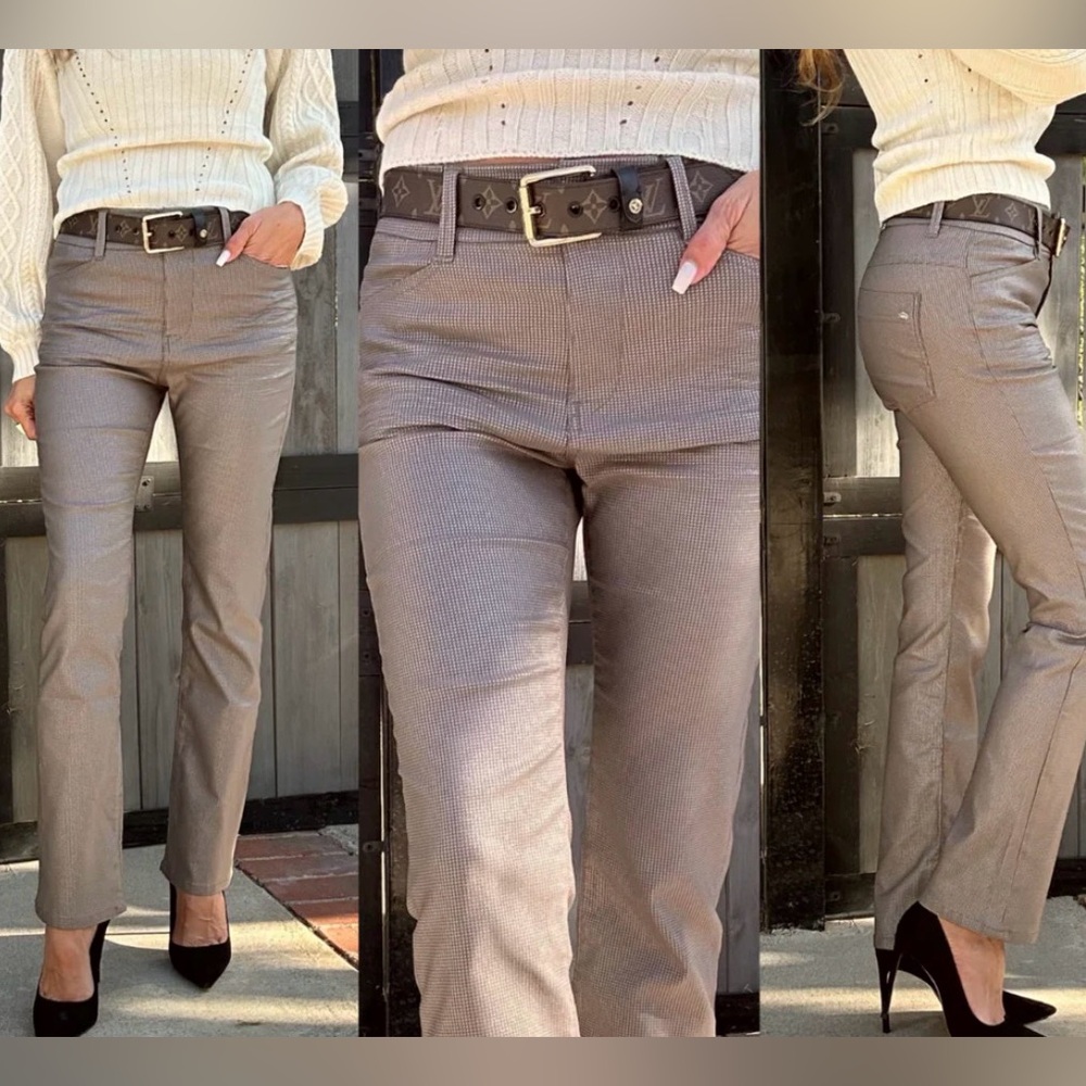 Flog printed elastic pants